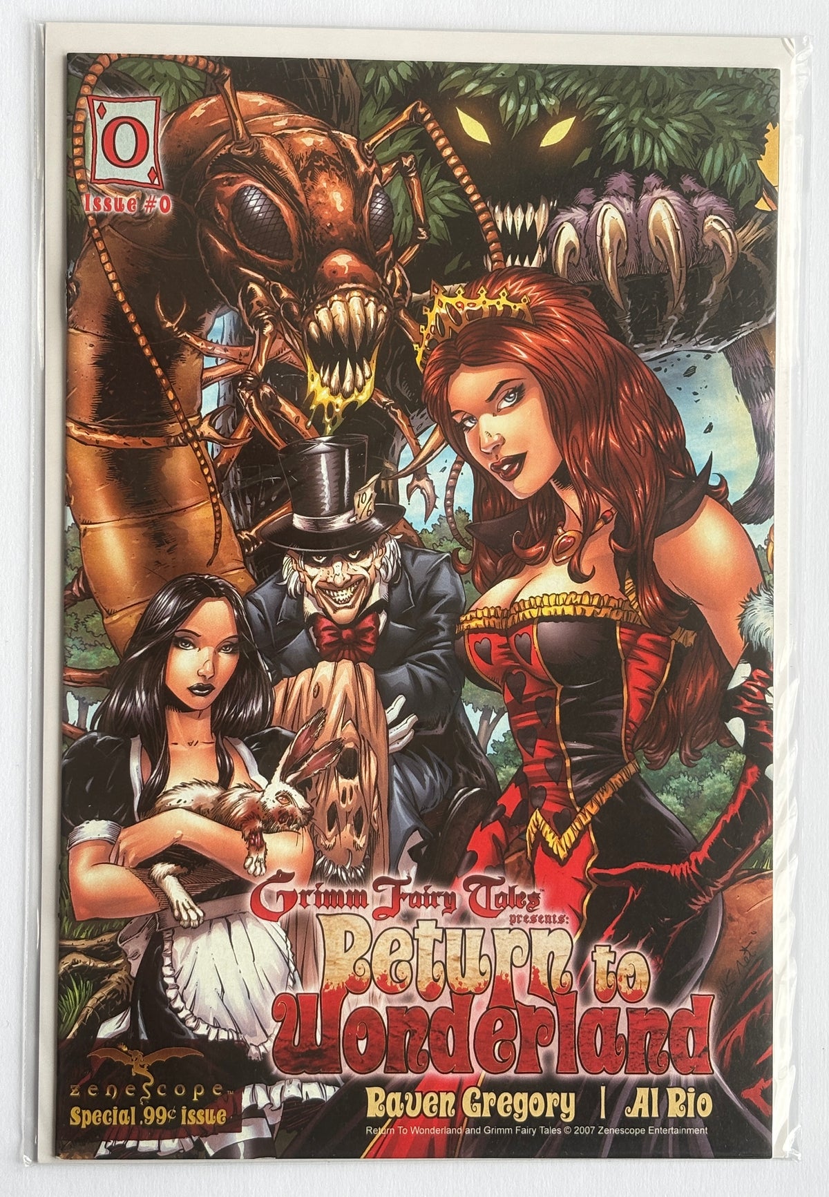 Grimm Fairy Tales Return to Wonderland #0 2nd Print Zenescope May 2007 VF/NM 9.0