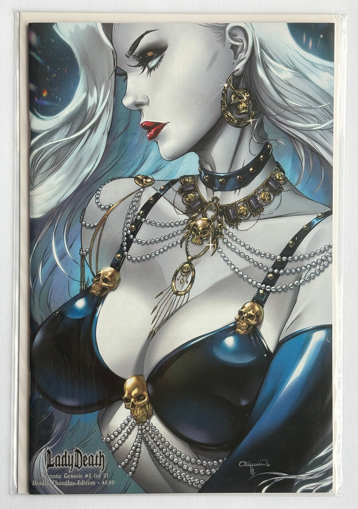 Lady Death: Necrotic Genesis #2 (2 of 2) - Coffin Comics March 2023 NM- 9.2