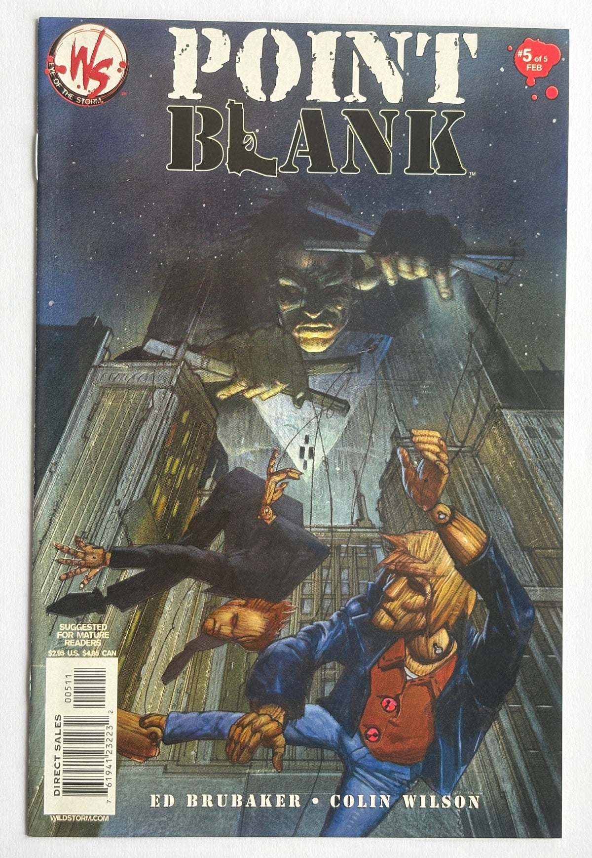 Point Blank #1 to 5 Complete Set of 5 Comics Wildstorm 2002/3 VF+ 8.5