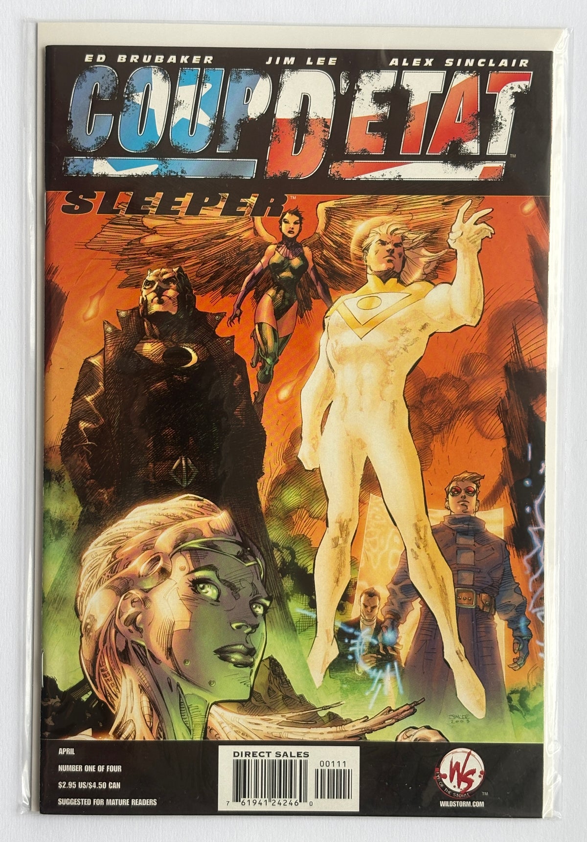 Coup D'Etat Sleeper #1 (1 of 4) 1st Printing Cover A Wildstorm 2004 VF/NM 9.0