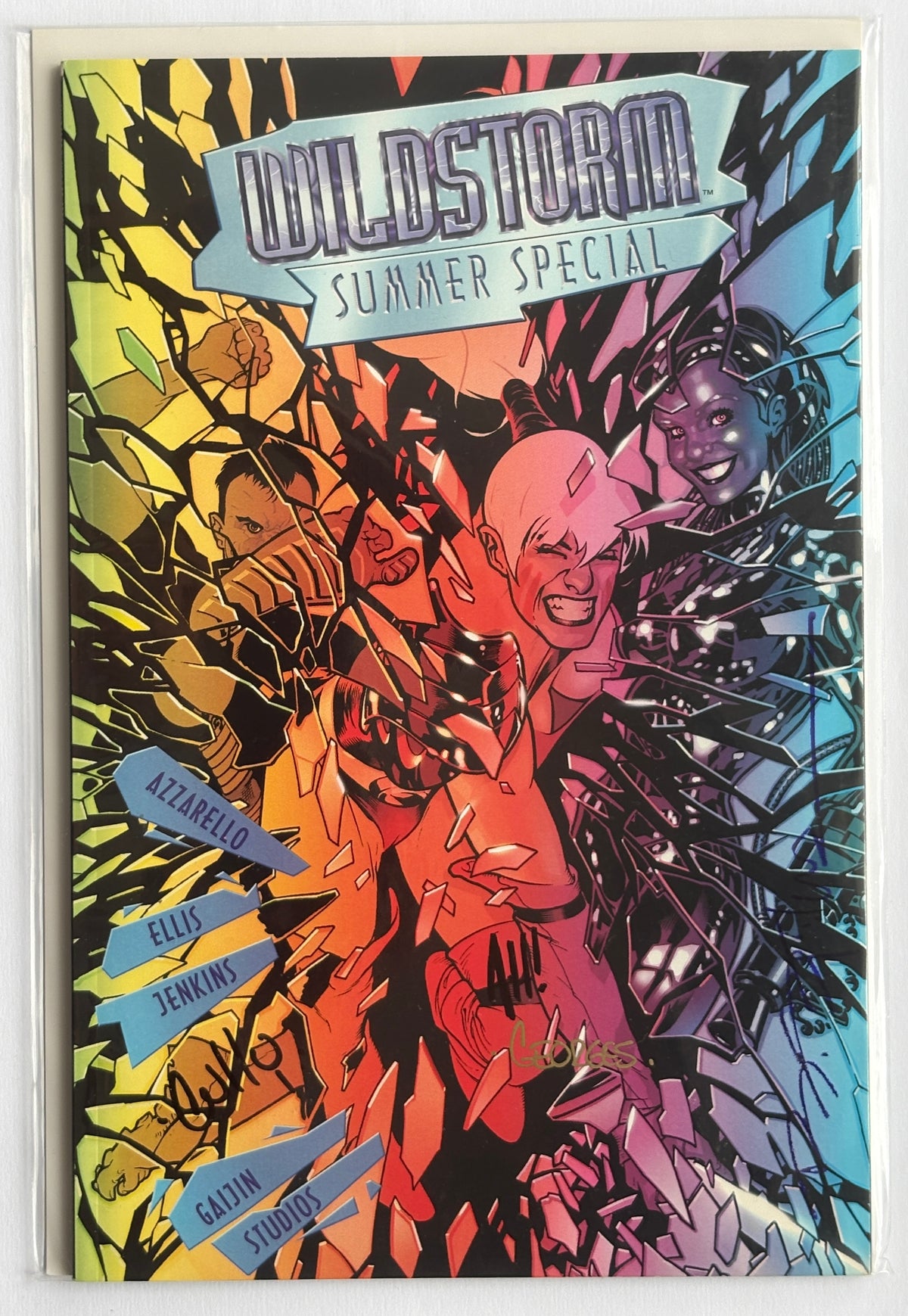 Wildstorm Summer Special #1 Signed by  A Hughes, B Stelfreeze. G Jeanty, &  C Hamner