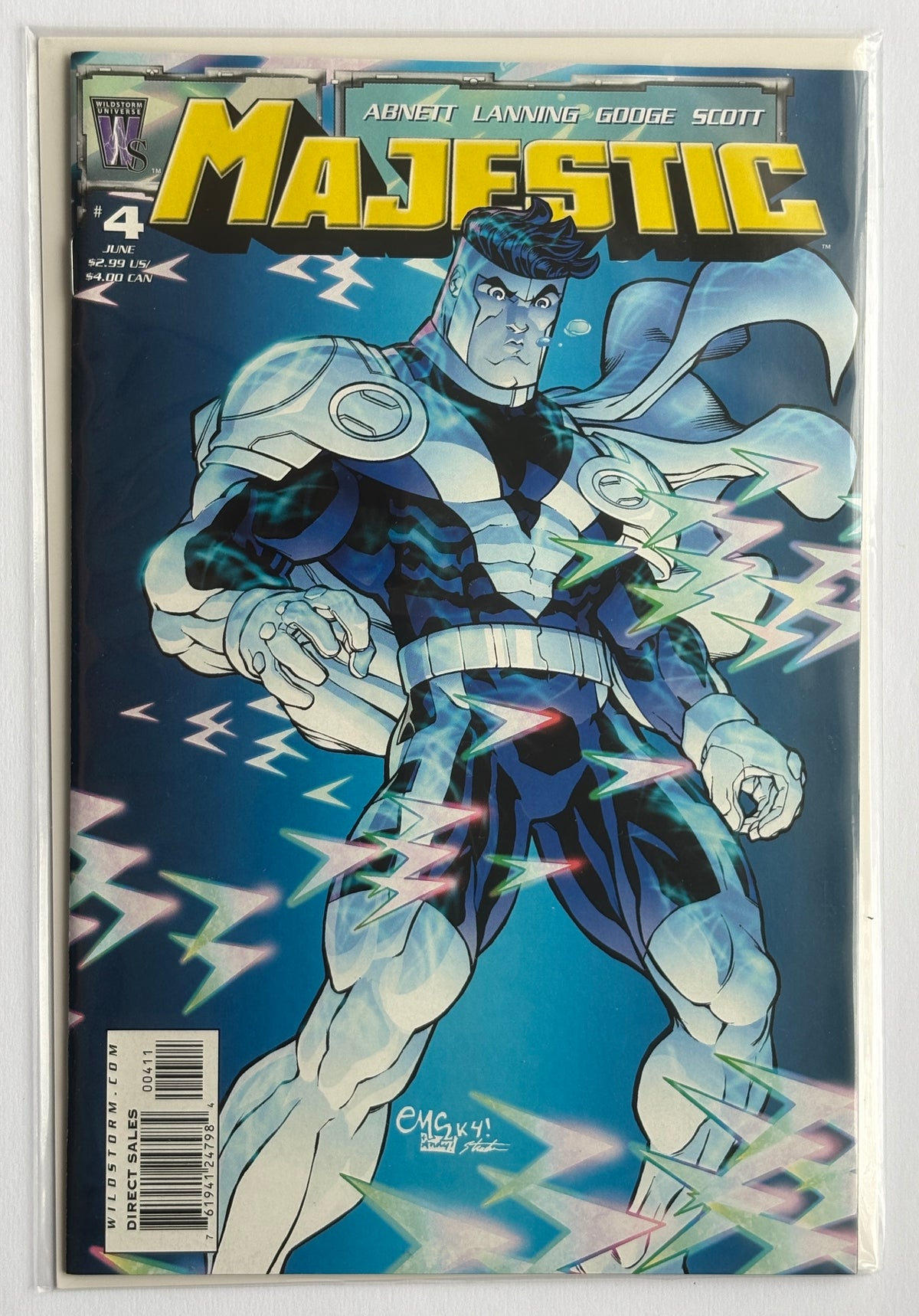 Majestic #4 - 1st Printing Wildstorm Comics June 2005 VF- 7.5