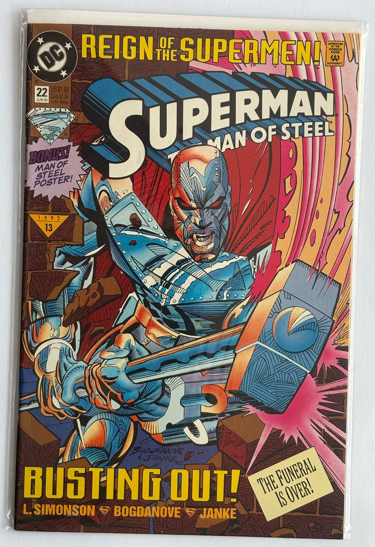 Superman The Man of Steel #22 - DC Comics - June 1993 F/VF 7.0