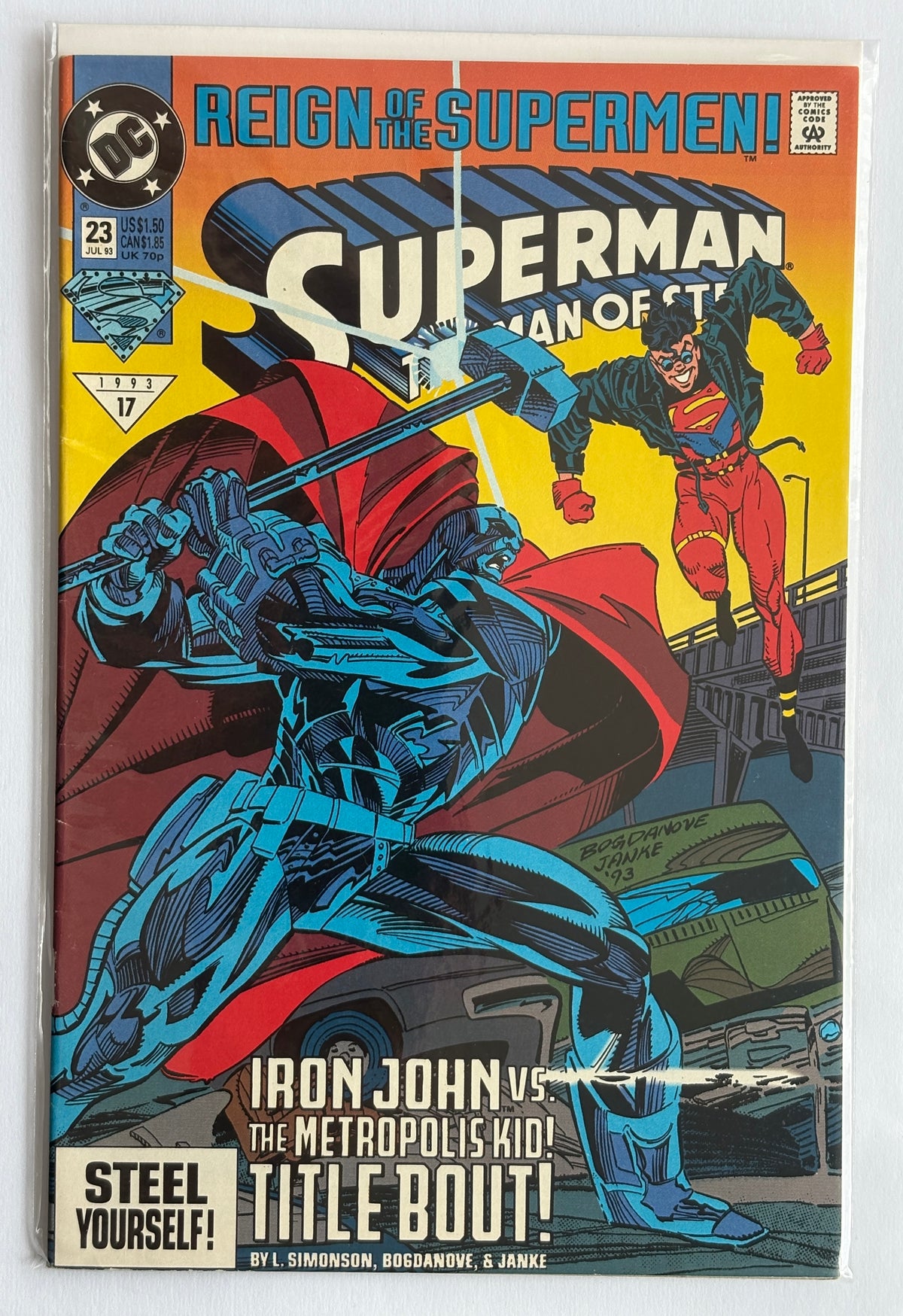 Superman The Man of Steel #23 - DC Comics - July 1993 VF- 7.5