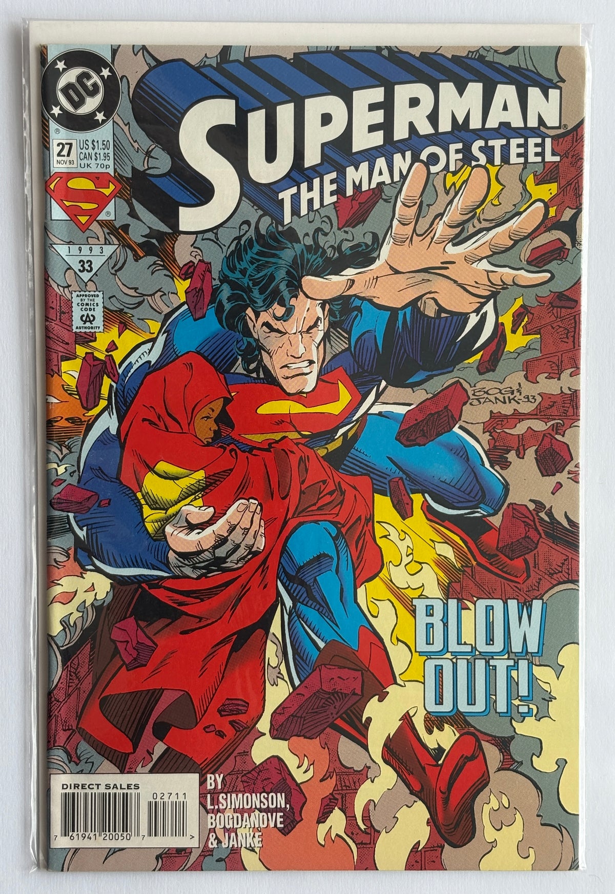 Superman The Man of Steel #27 - 1st Printing  DC Comics November 1993 F/VF 7.0