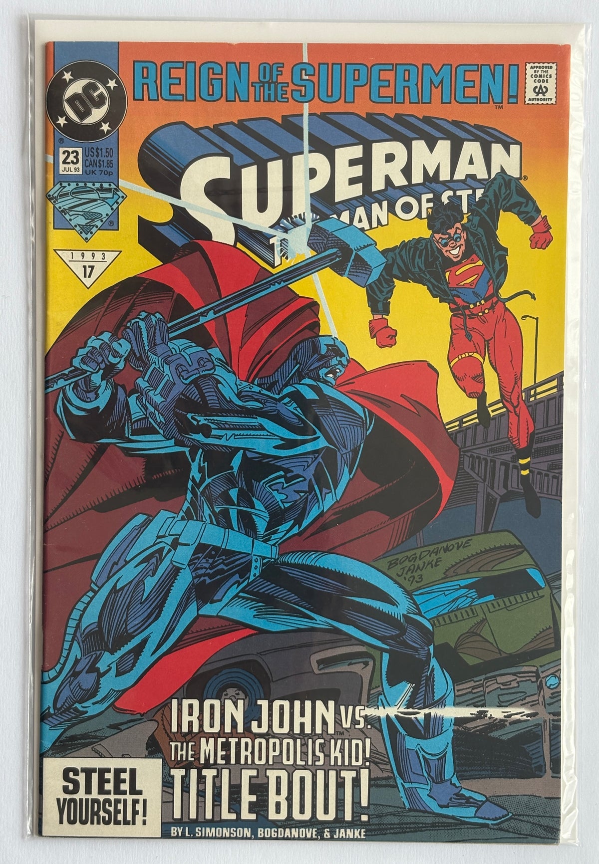 Superman The Man of Steel #23 - DC Comics - July 1993 F/VF 7.0