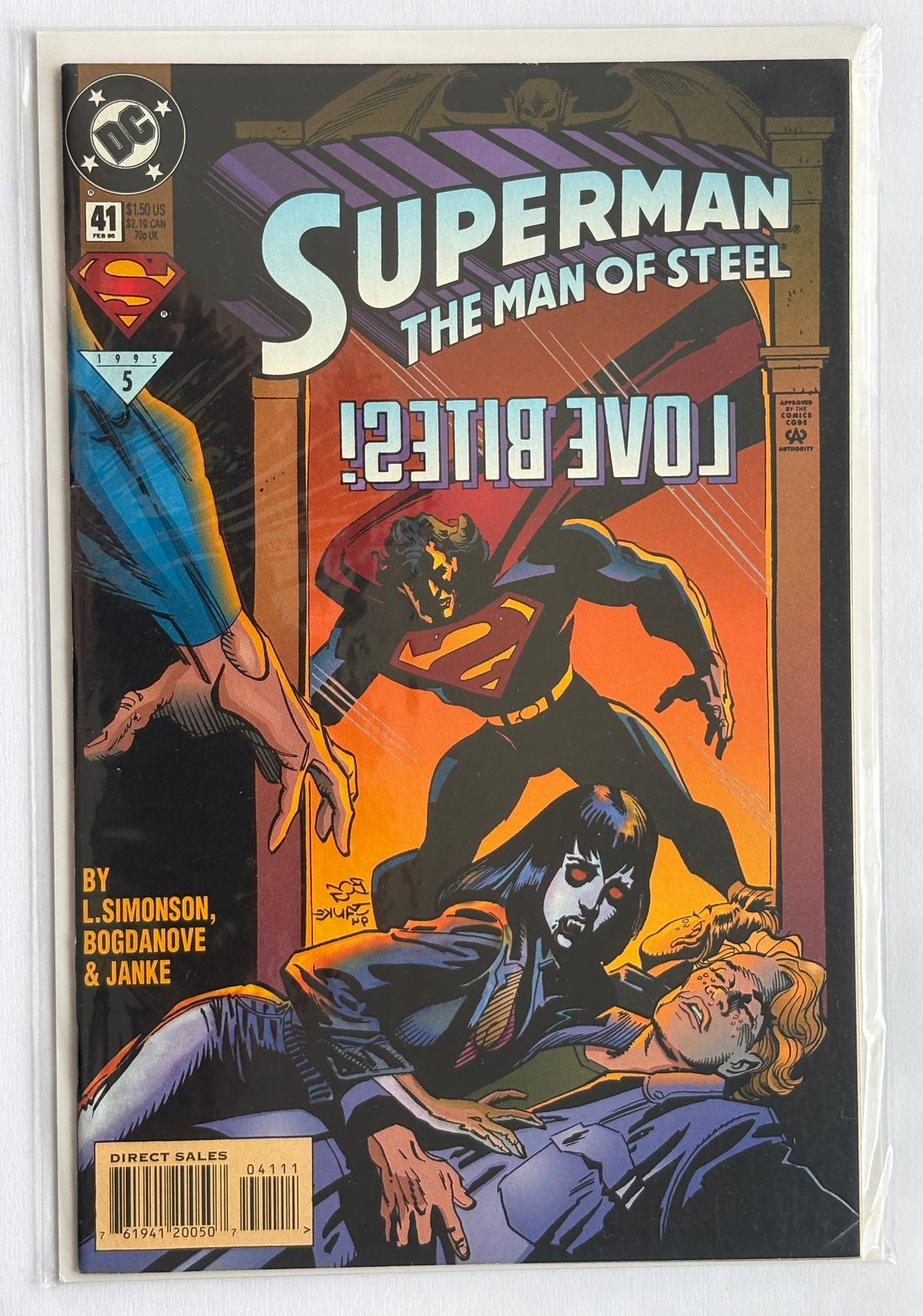 Superman The Man of Steel #41 - 1st Printing DC Comics - February 1995 VF- 7.5