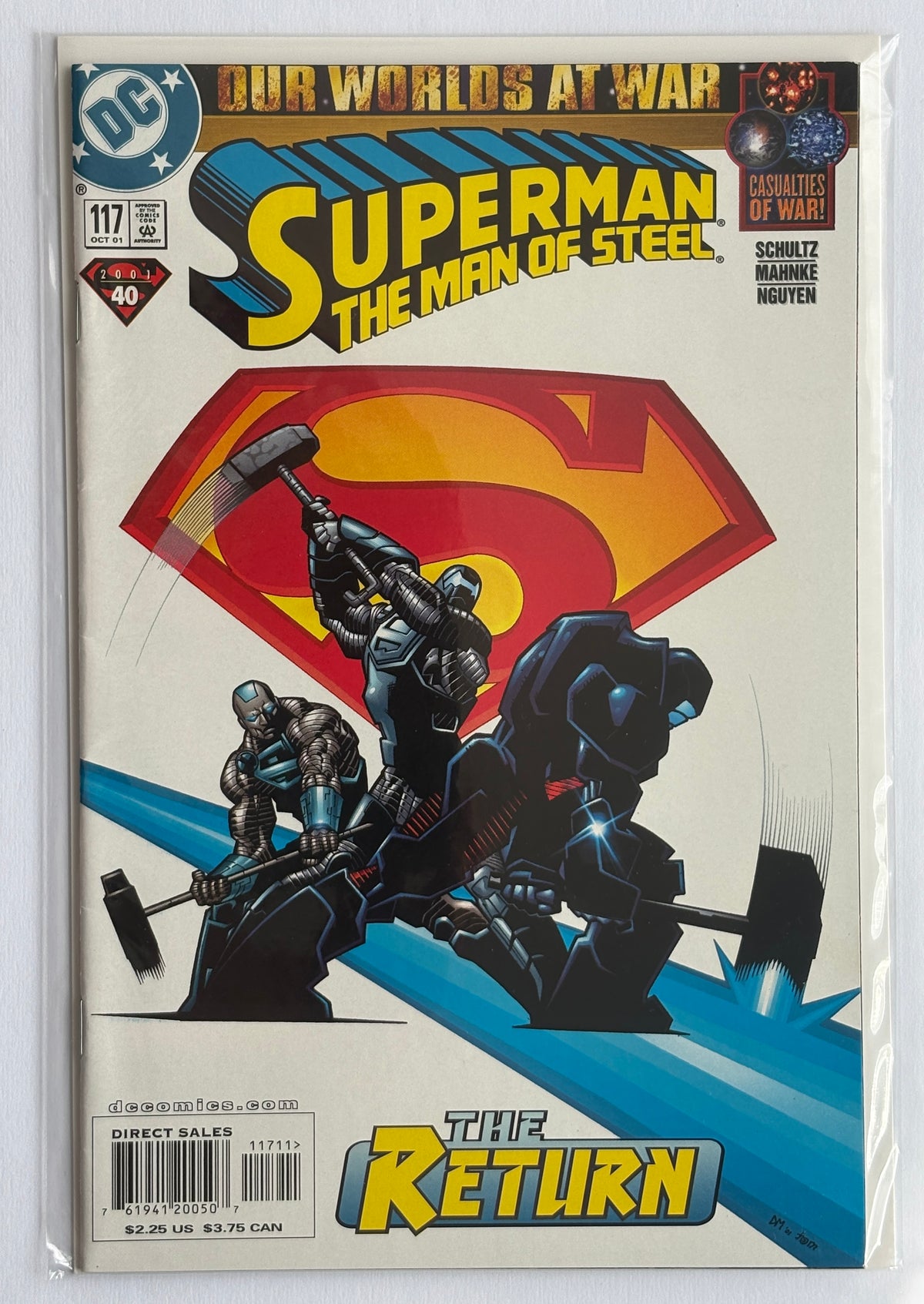 Superman: The Man of Steel #117 - 1st Printing - DC Comics October 2001 VF- 7.5