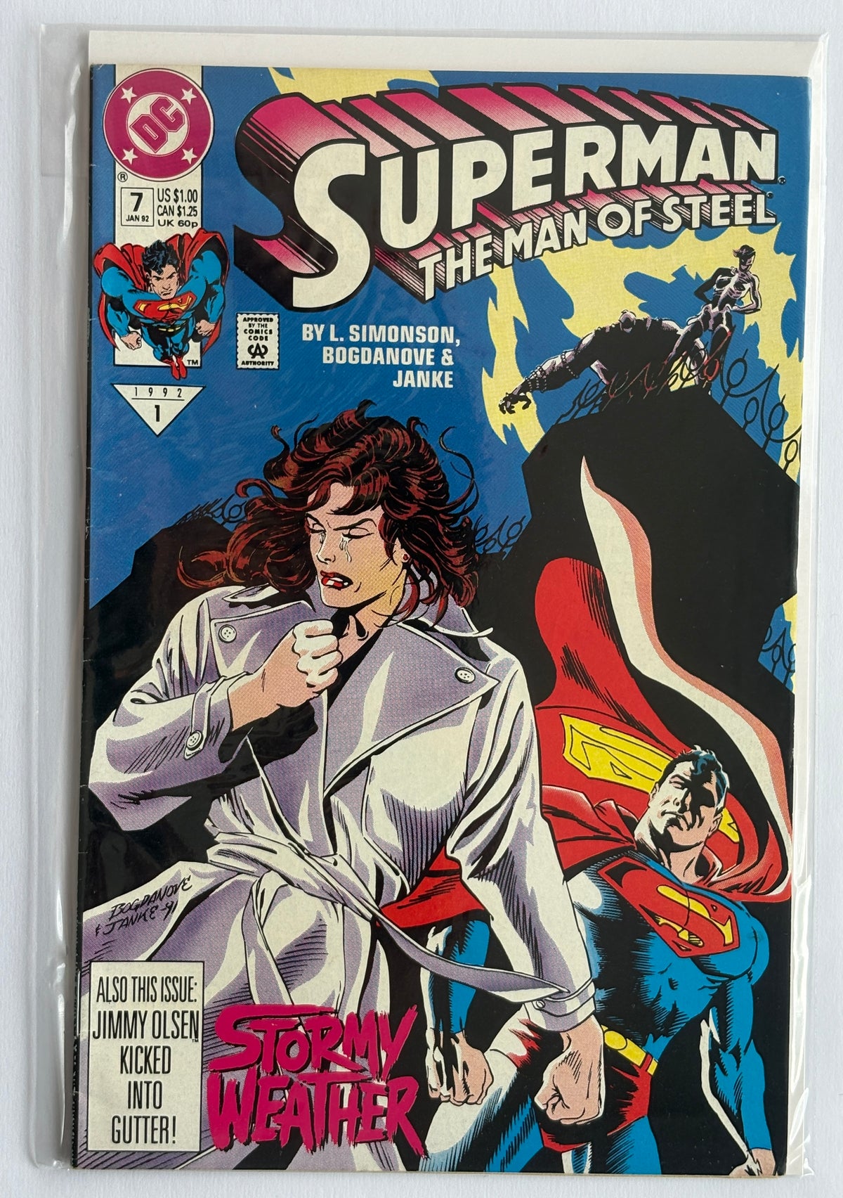 Superman The Man of Steel #7 - DC Comics January 1992 FN- 5.5
