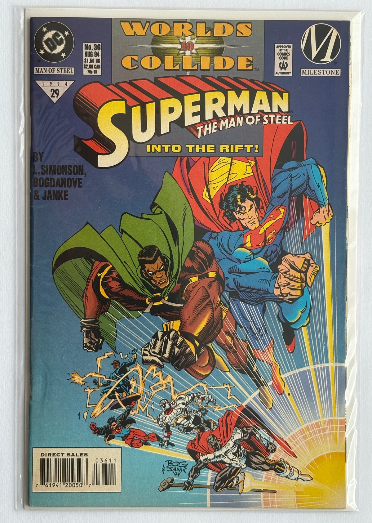 Superman the Man of Steel #36 - 1st Printing - DC Comics August 1994 VF- 7.5