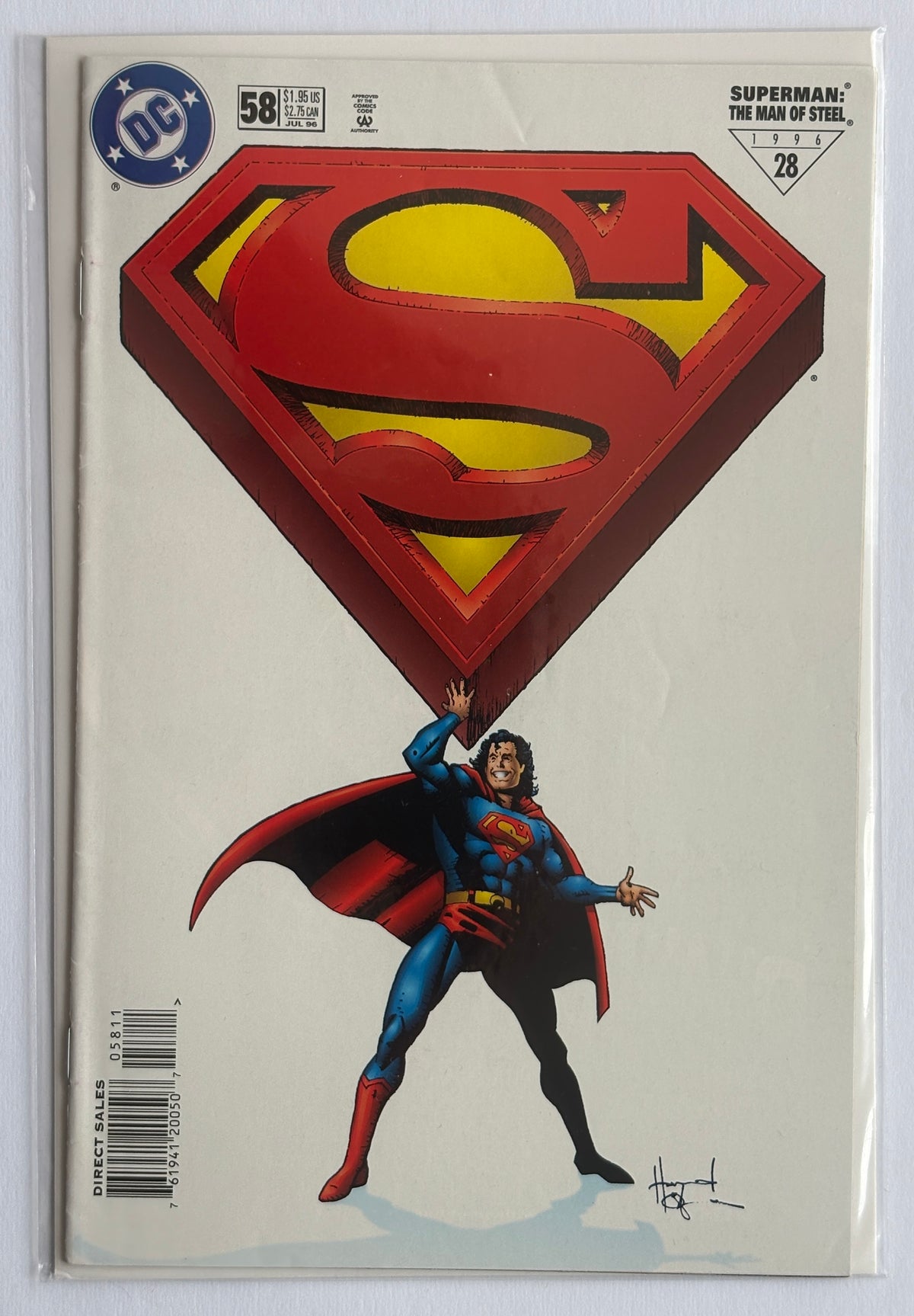 Superman The Man of Steel #58 - 1st Printing DC Comics July 1996 F/VF 7.0