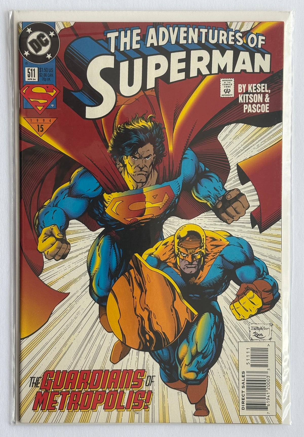 The Adventures of Superman #511 - 1st Printing DC Comics April 1994 VF 8.0
