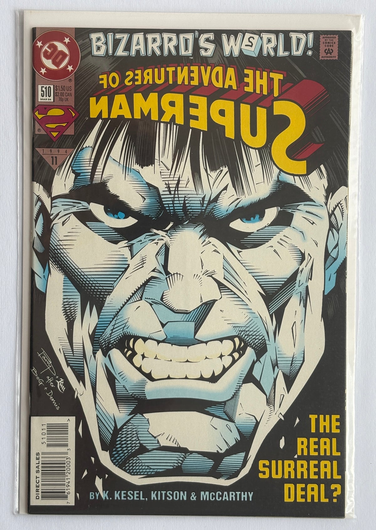 The Adventures of Superman #510 - 1st Printing DC Comics March 1994 VF+ 8.5