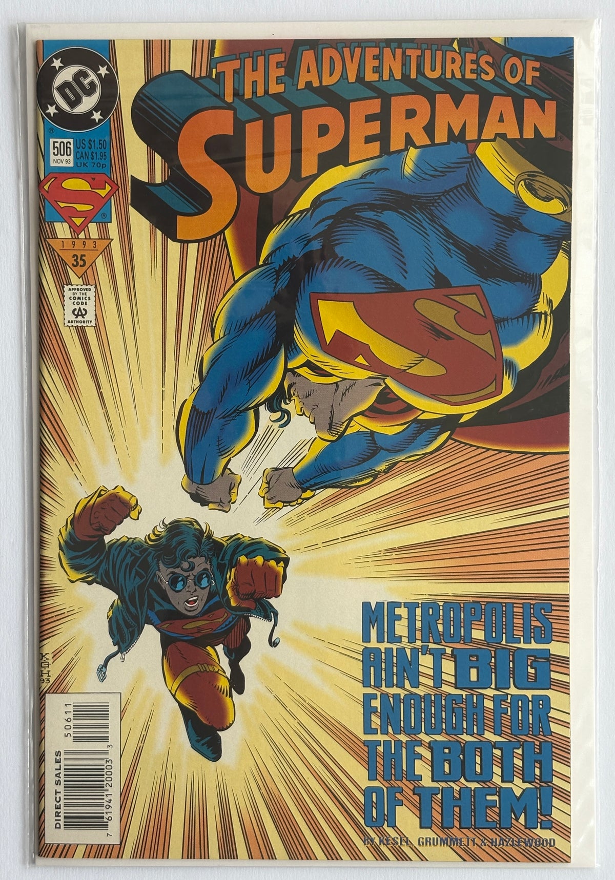 The Adventures of Superman #506 - DC Comics November 1993 VF/NM 9.0