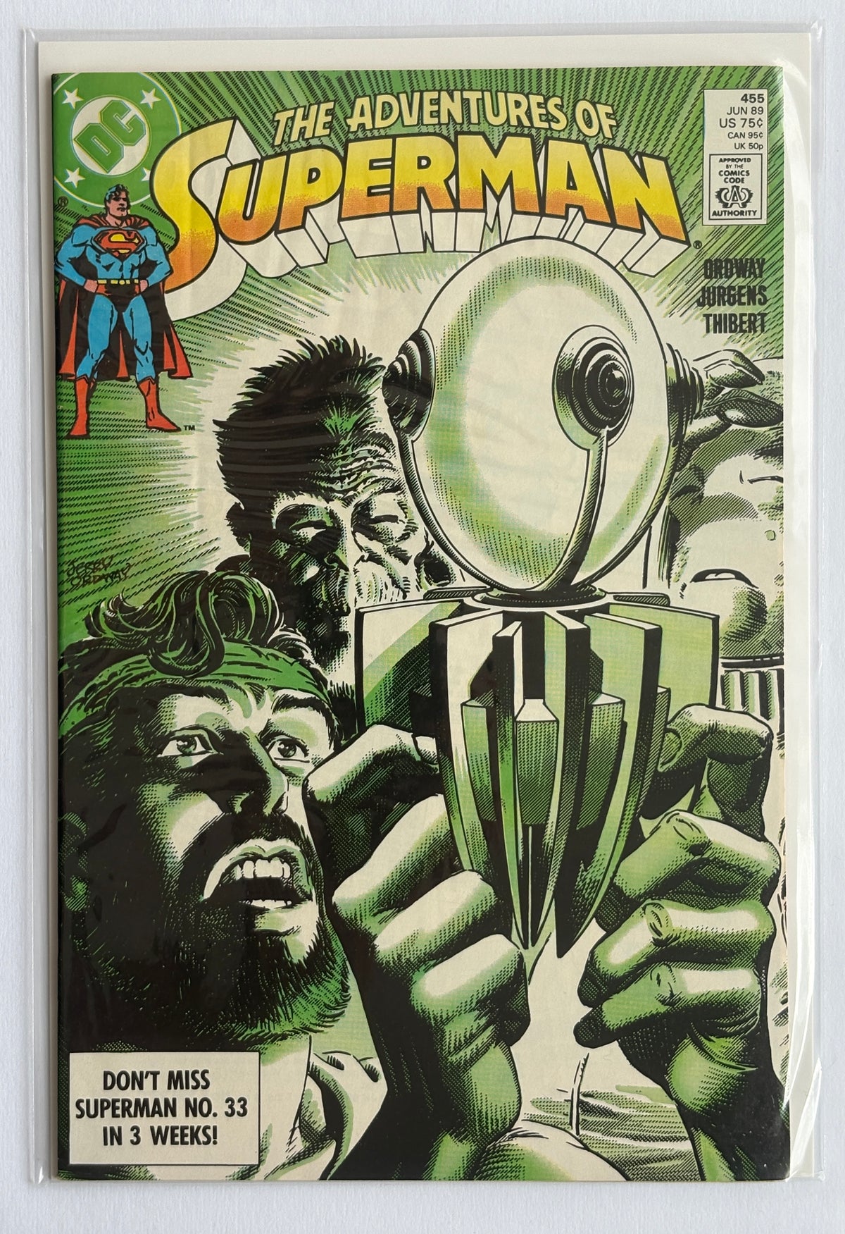 The Adventures of Superman #455 - DC Comics - June 1989 F/VF 7.0