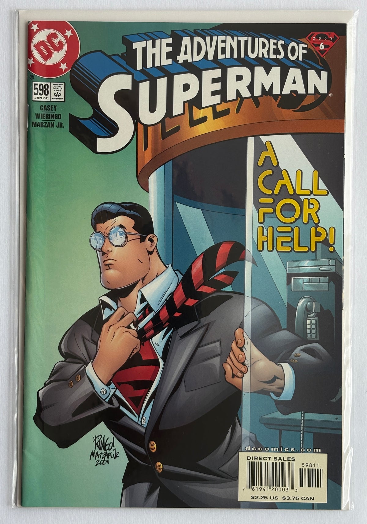 The Adventures of Superman #598 - 1st Printing DC Comics January 2002 VF+ 8.5