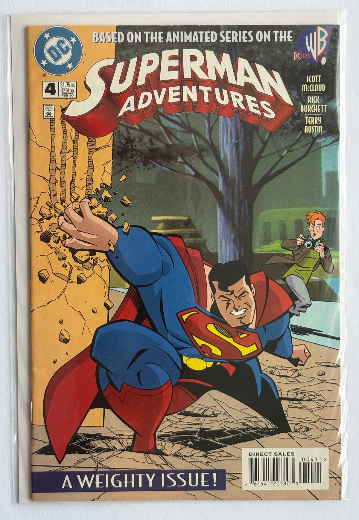 Superman Adventures #4 - 1st Printing - DC Comics February 1997  VF- 7.5