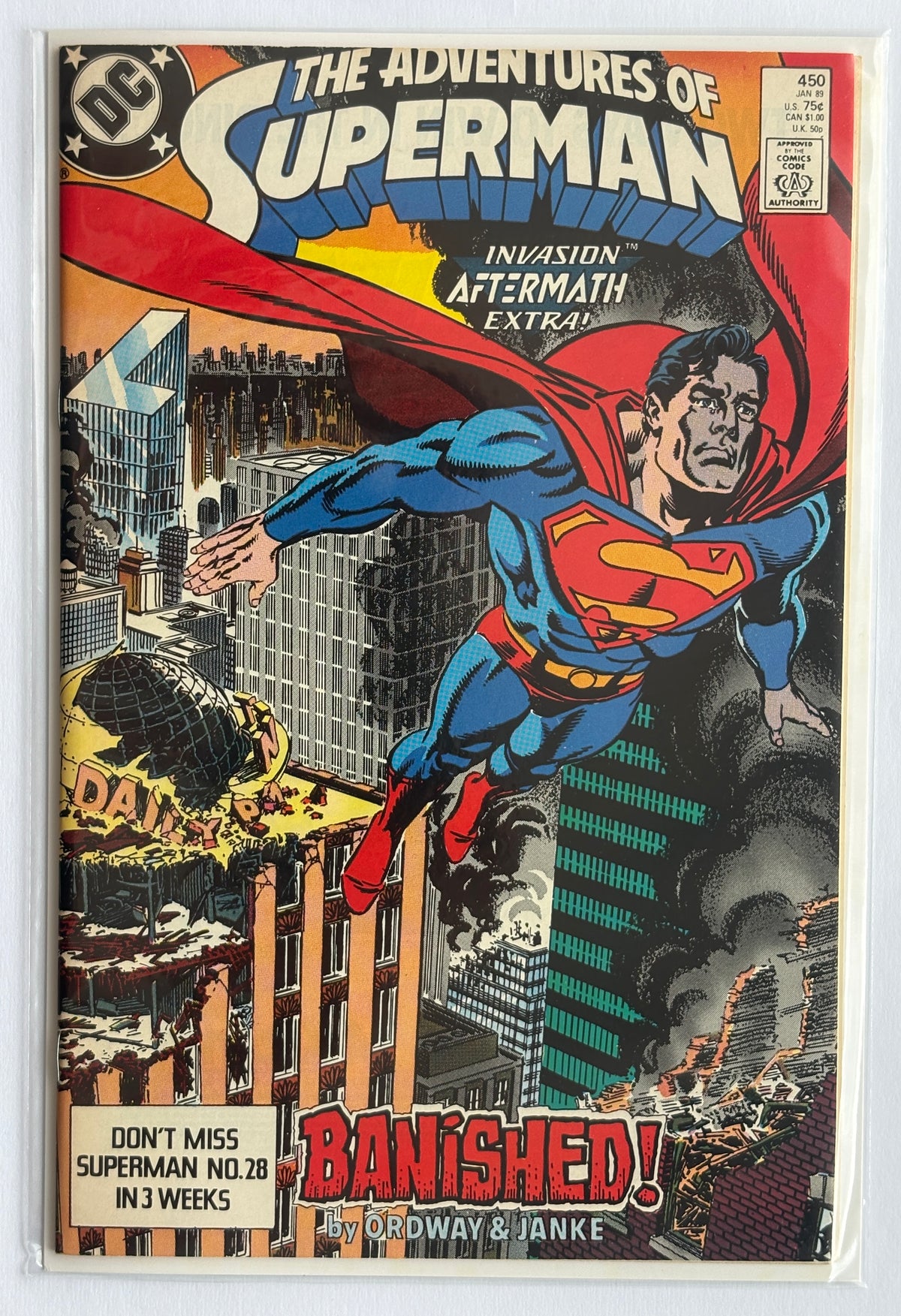 The Adventures of Superman #450 - DC Comics January 1989 VF 8.0