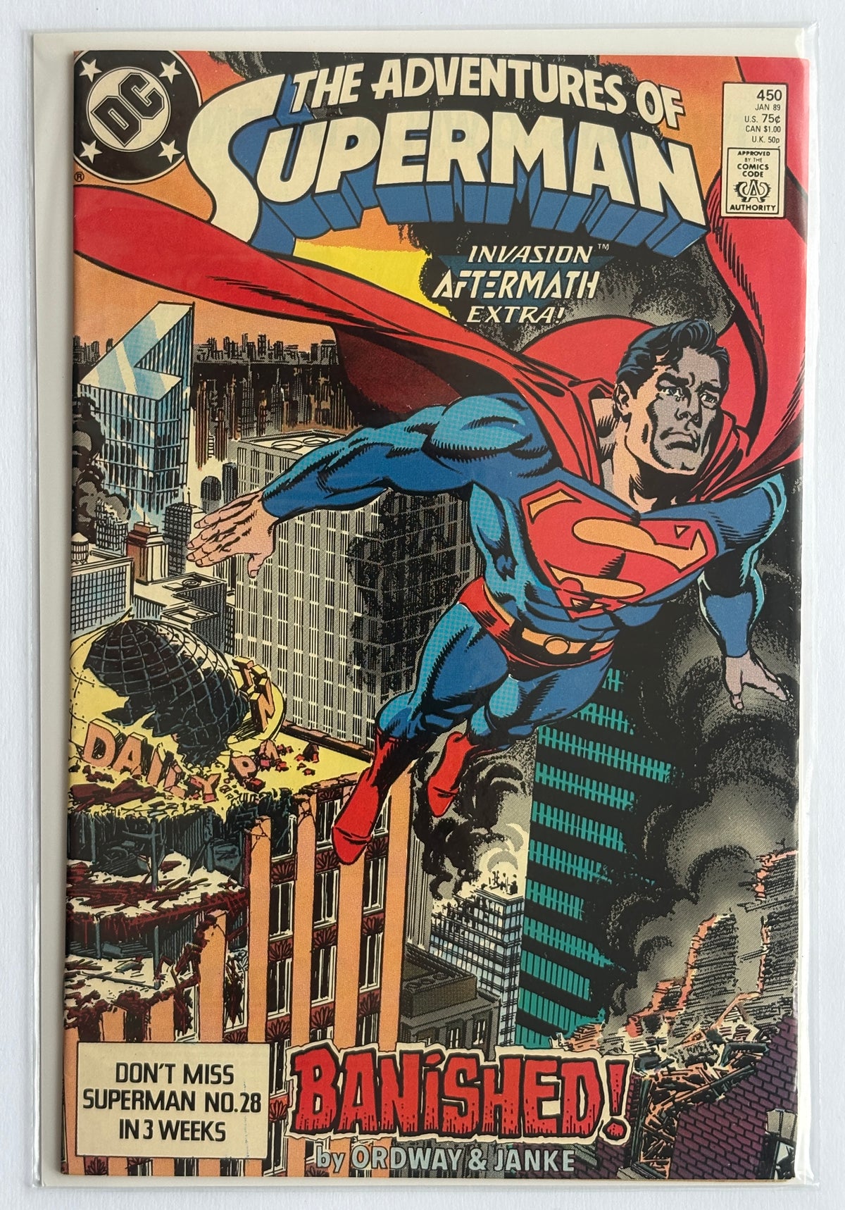 The Adventures of Superman #450 - DC Comics January 1989 F/VF 7.0