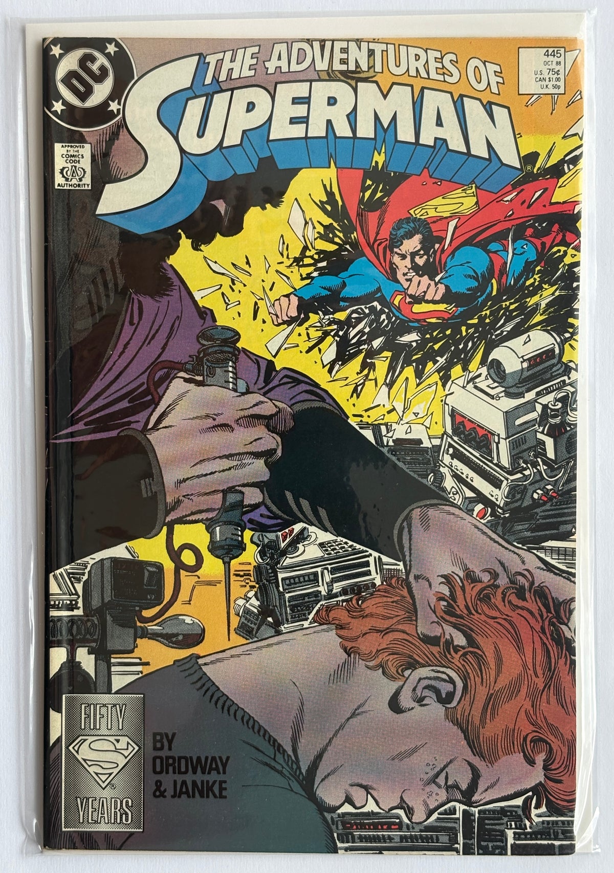 The Adventures of Superman #445 - DC Comics October 1988 VF- 7.5