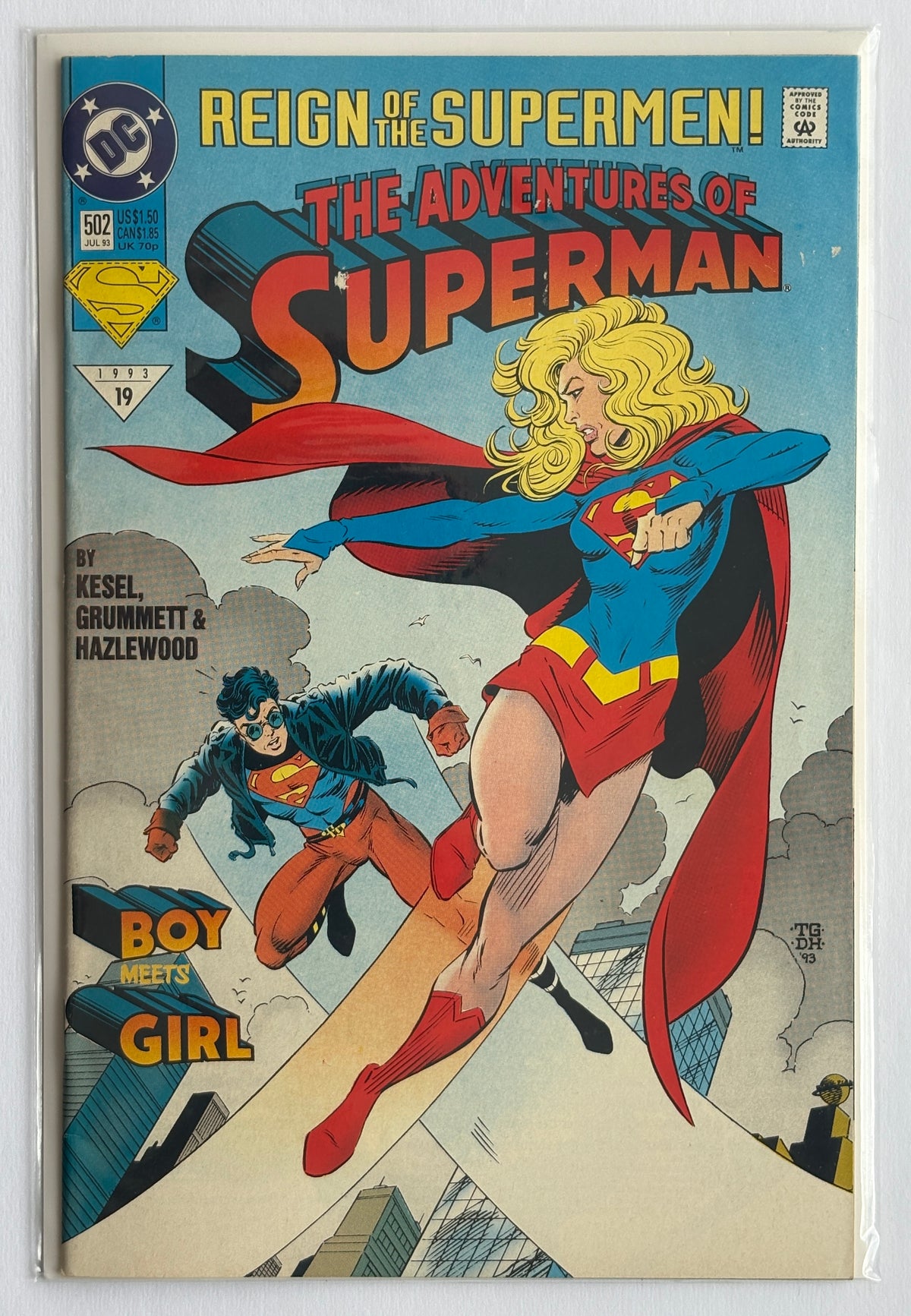 The Adventures of Superman #502 - DC Comics July 1993 F/VF 7.0