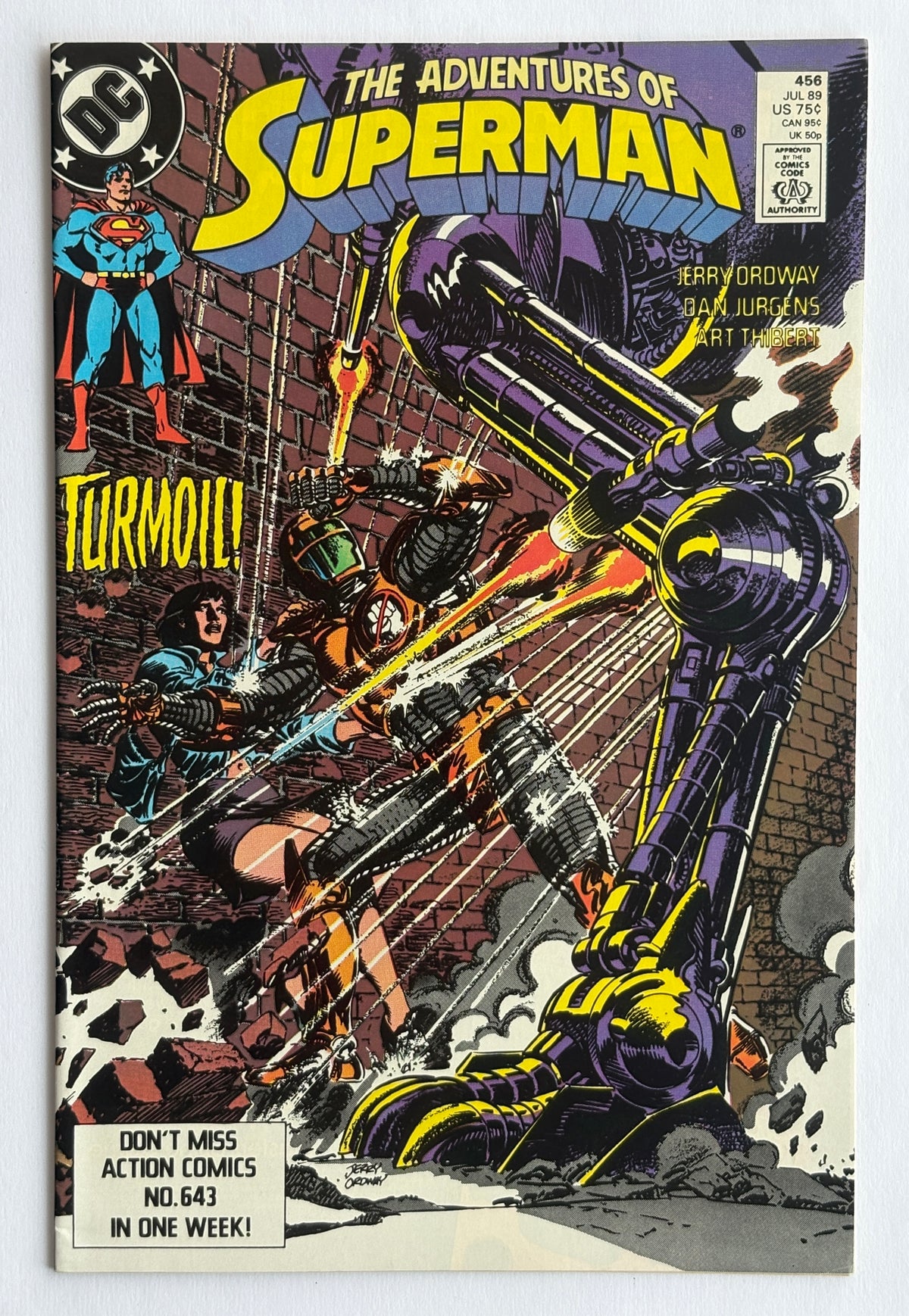 The Adventures of Superman #456 - DC Comics July 1989 VF 8.0