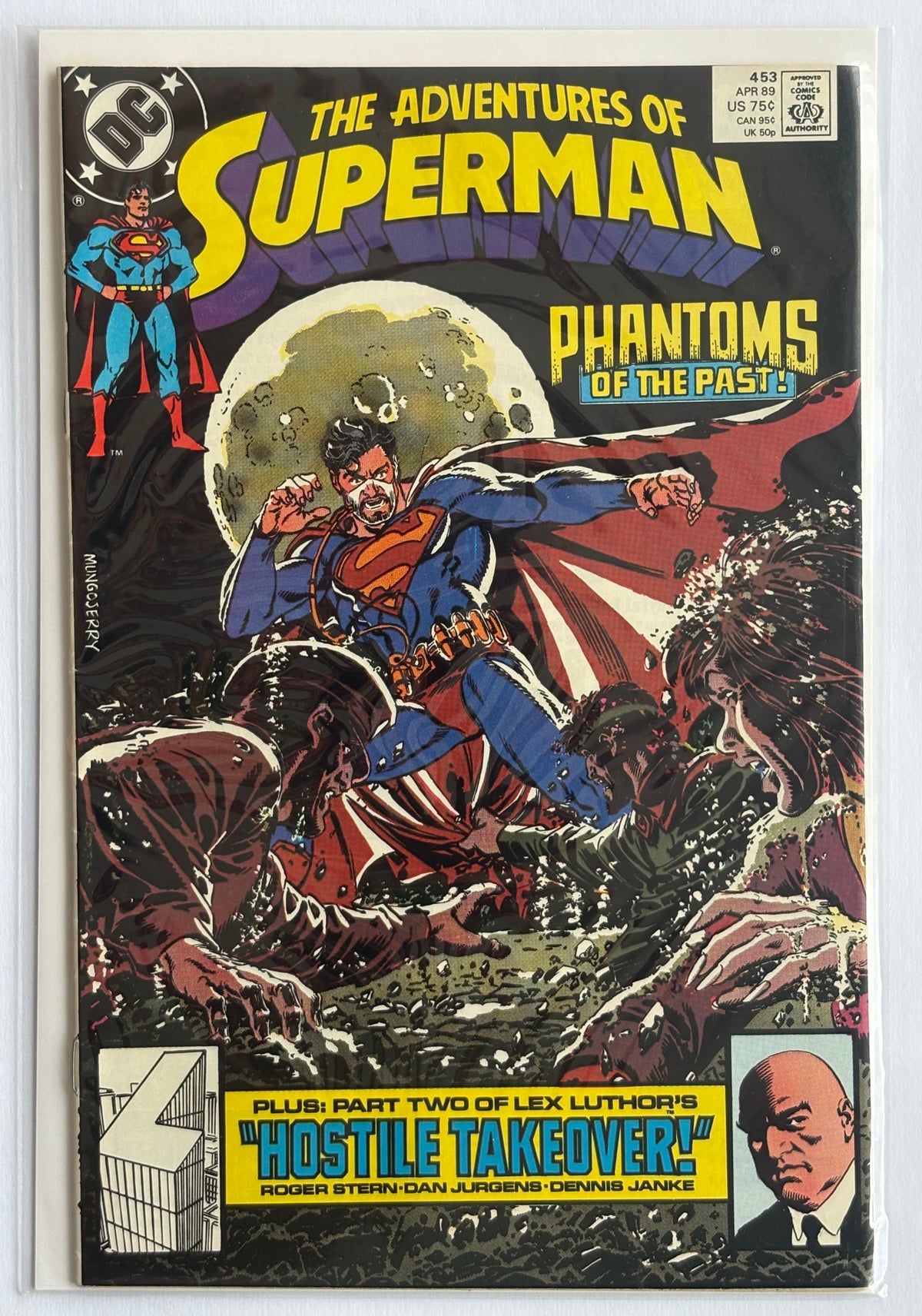The Adventures of Superman #453 - DC Comics - April 1989 F/VF 7.0