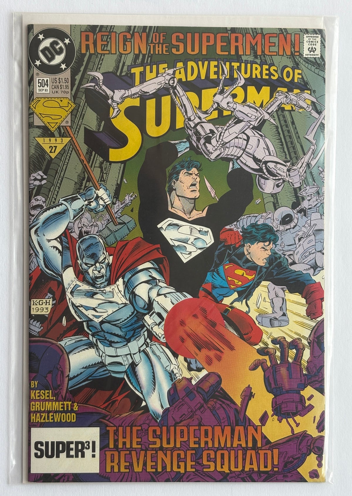 The Adventures of Superman #504 - DC Comics September 1993 VF+ 8.5