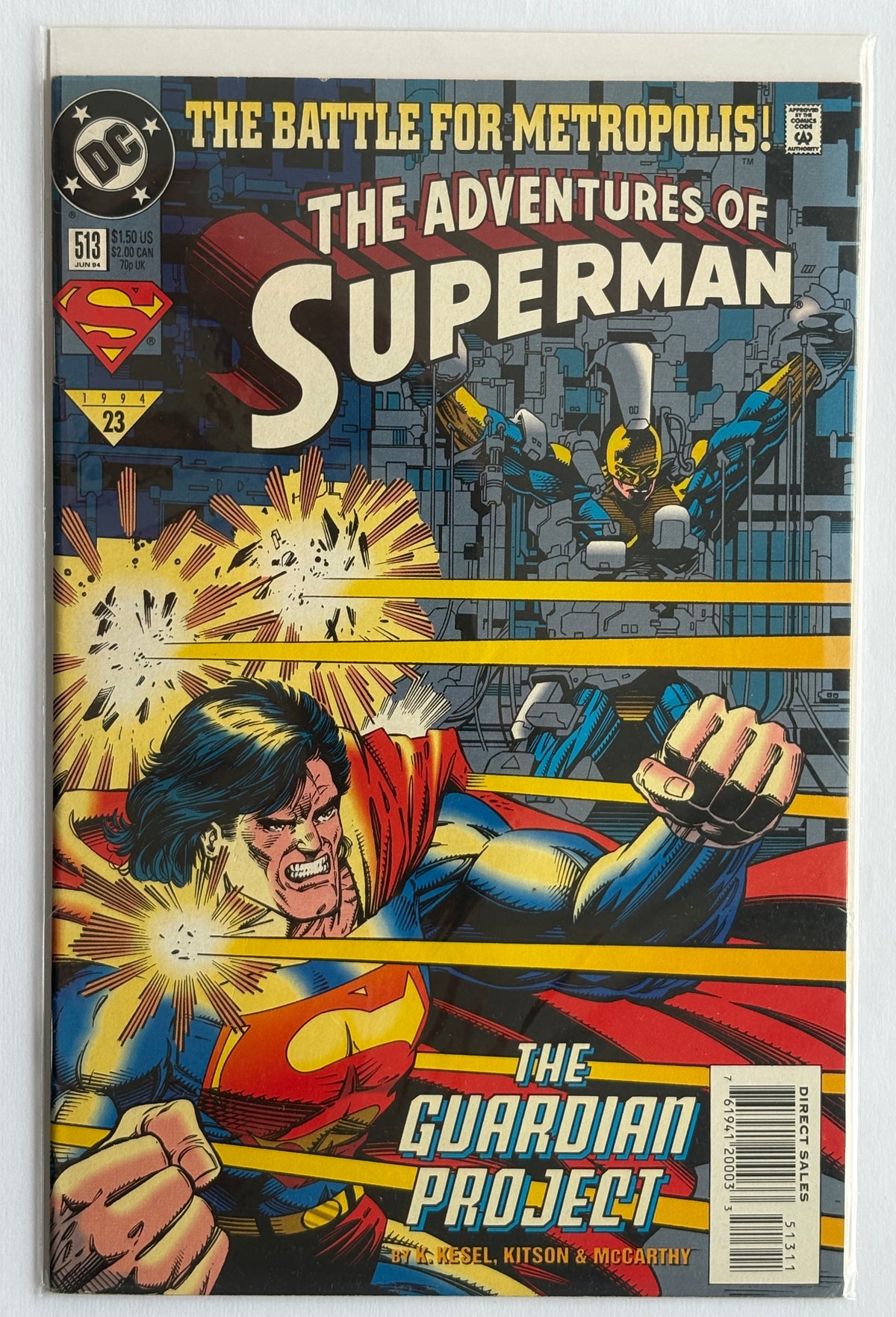 The Adventures of Superman #513 - 1st Printing DC Comics June 1994 VF 8.0