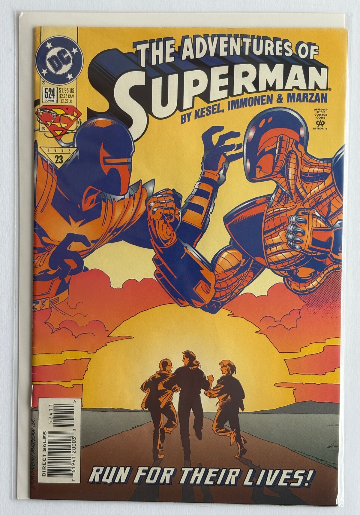 The Adventures of Superman #524 - 1st Printing - DC Comics June 1995 FN+ 6.5
