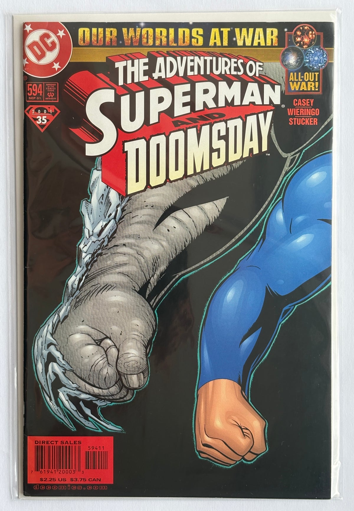 The Adventures of Superman #594 - 1st Printing DC Comics September 2001 F/VF 7.0