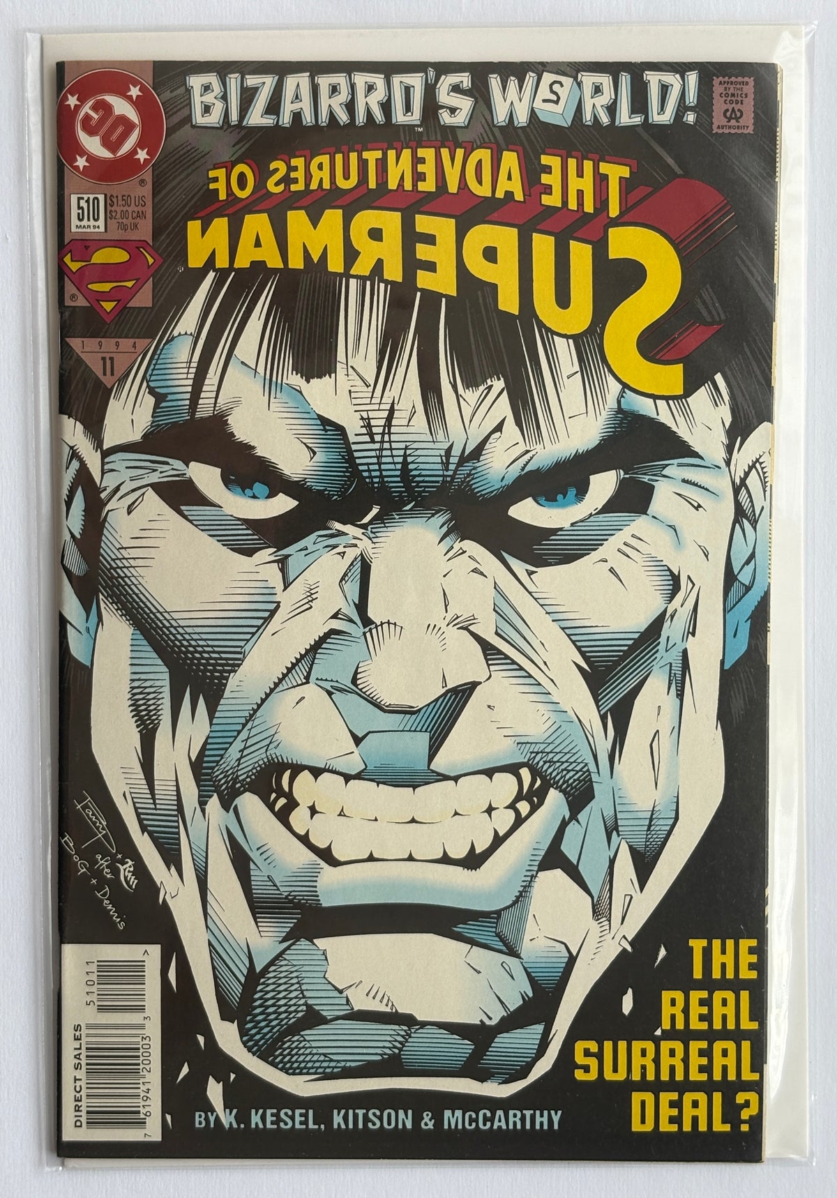 The Adventures of Superman #510 - 1st Printing DC Comics March 1994 VF- 7.5