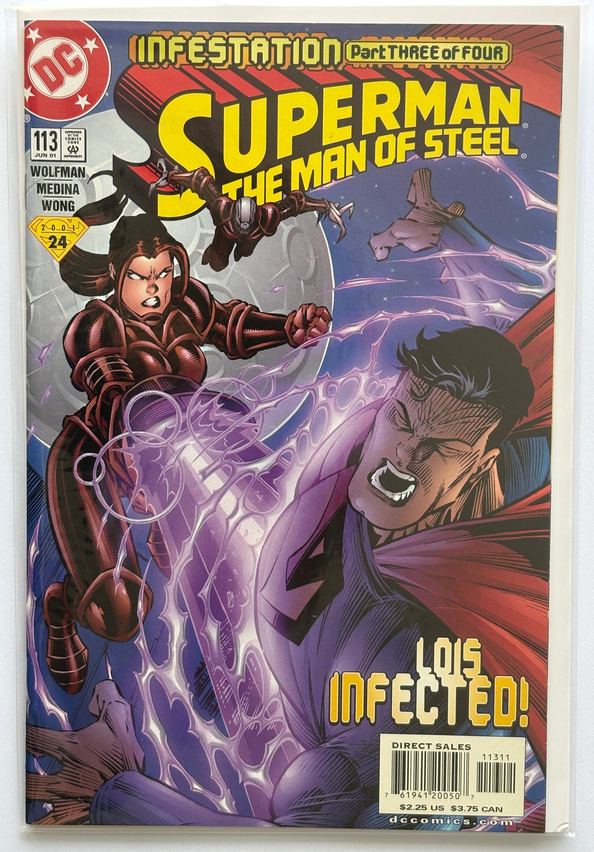 Superman: The Man of Steel #113 - 1st Printing - DC Comics June 2001 VF+ 8.5
