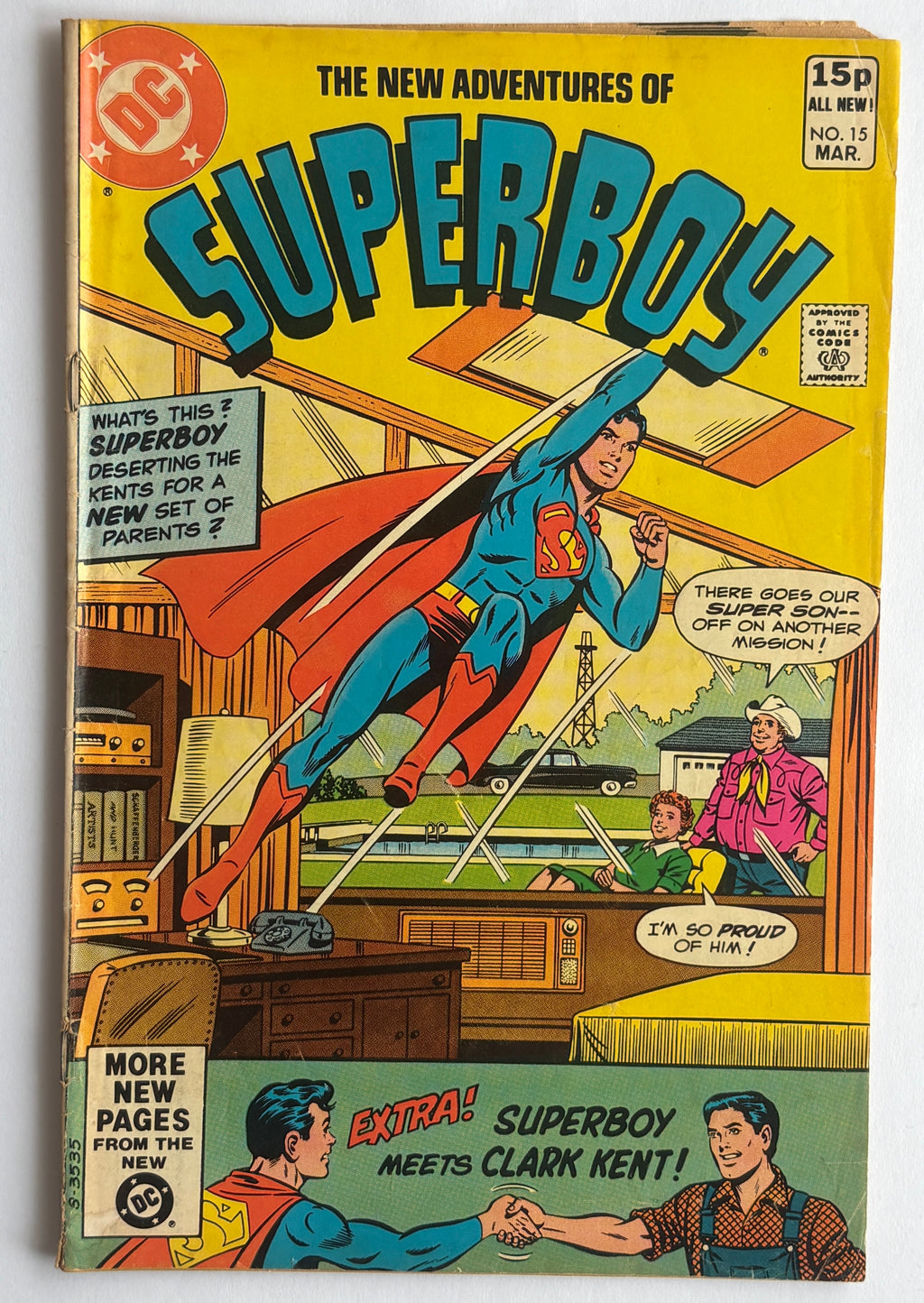 The New Adventures of Superboy #15 - DC Comics UK Variant - March 1981 VG 4.0
