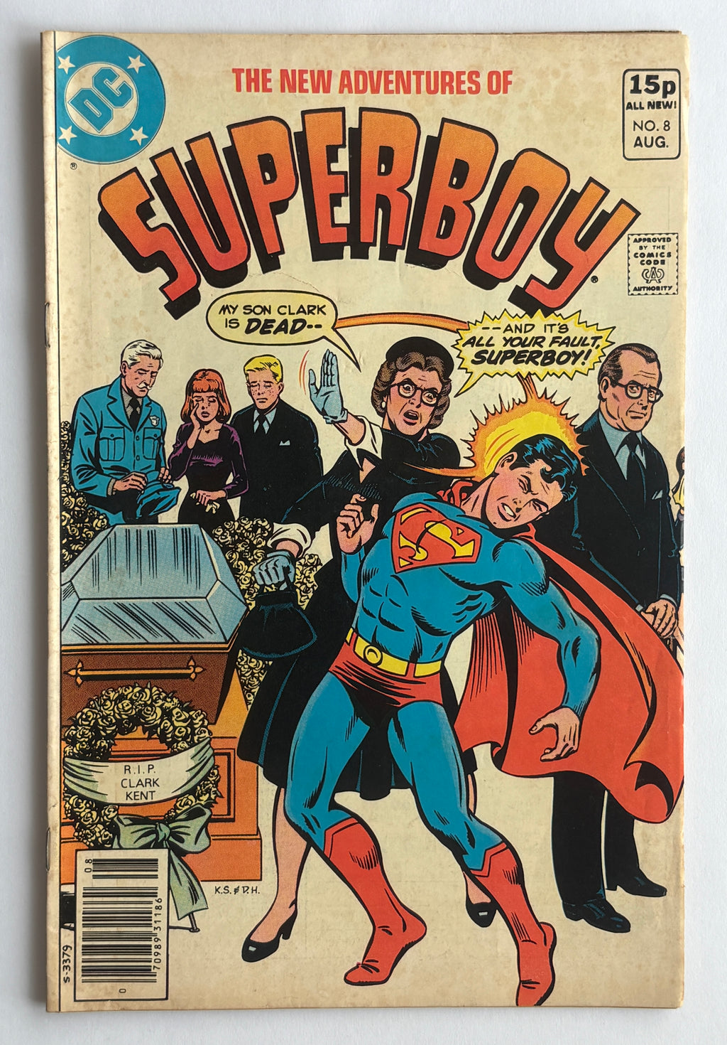 The New Adventures of Superboy #8 - DC Comics UK Variant August 1980 VG/FN 5.0