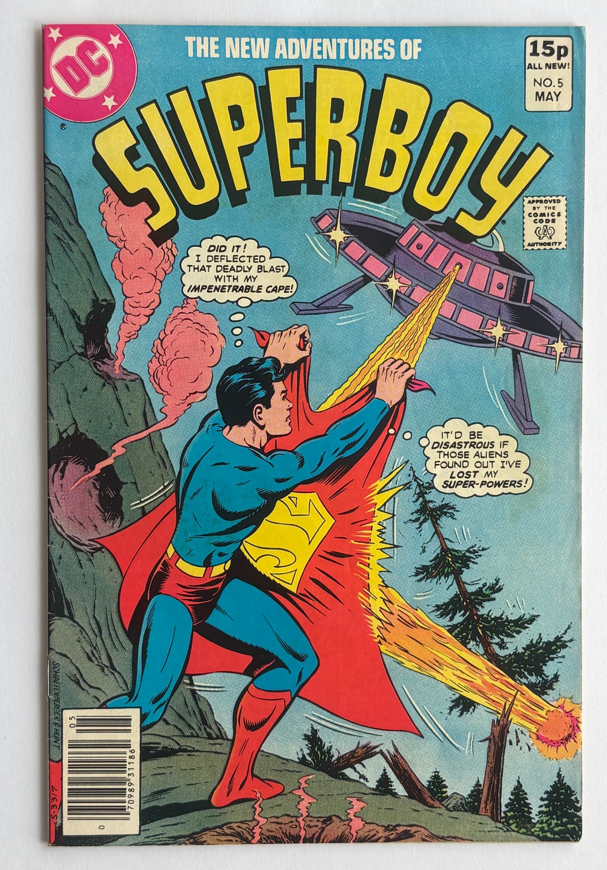 The New Adventures of Superboy #5 - DC Comics UK Variant May 1980 F/VF 7.0