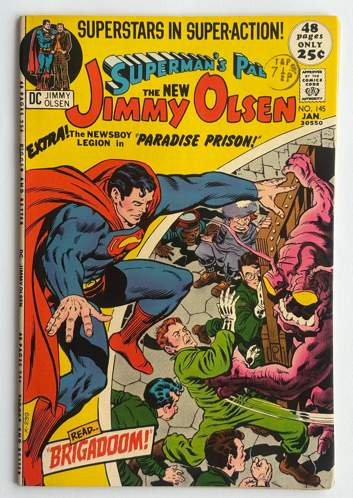 Superman’s Pal The New Jimmy Olsen #145 - Kirby DC Comics - January 1972 VF- 7.5