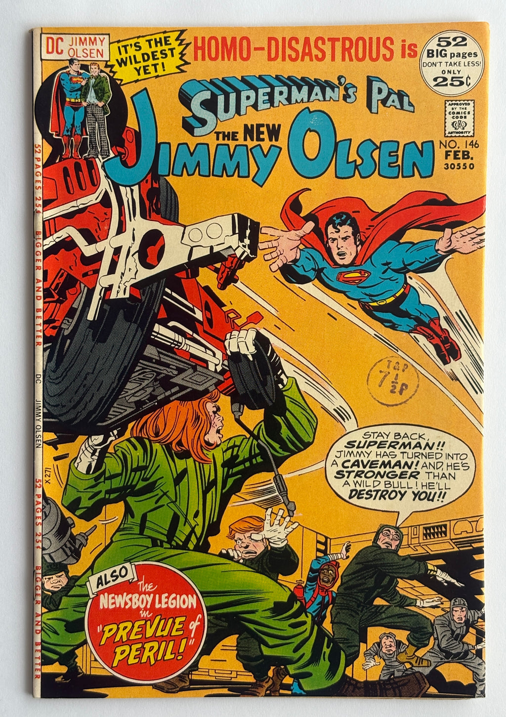 Superman’s Pal The New Jimmy Olsen #146 - Jack Kirby DC Comics Feb 1972 VF- 7.5