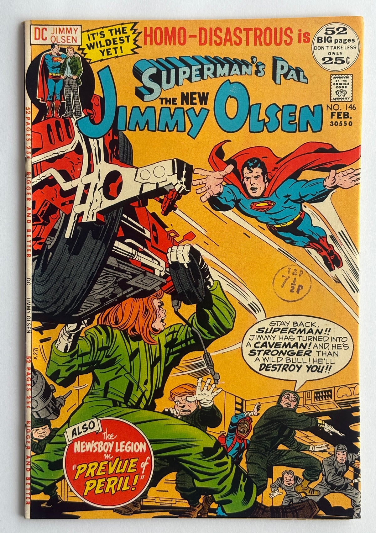 Superman’s Pal The New Jimmy Olsen #146 - Jack Kirby DC Comics Feb 1972 VF- 7.5