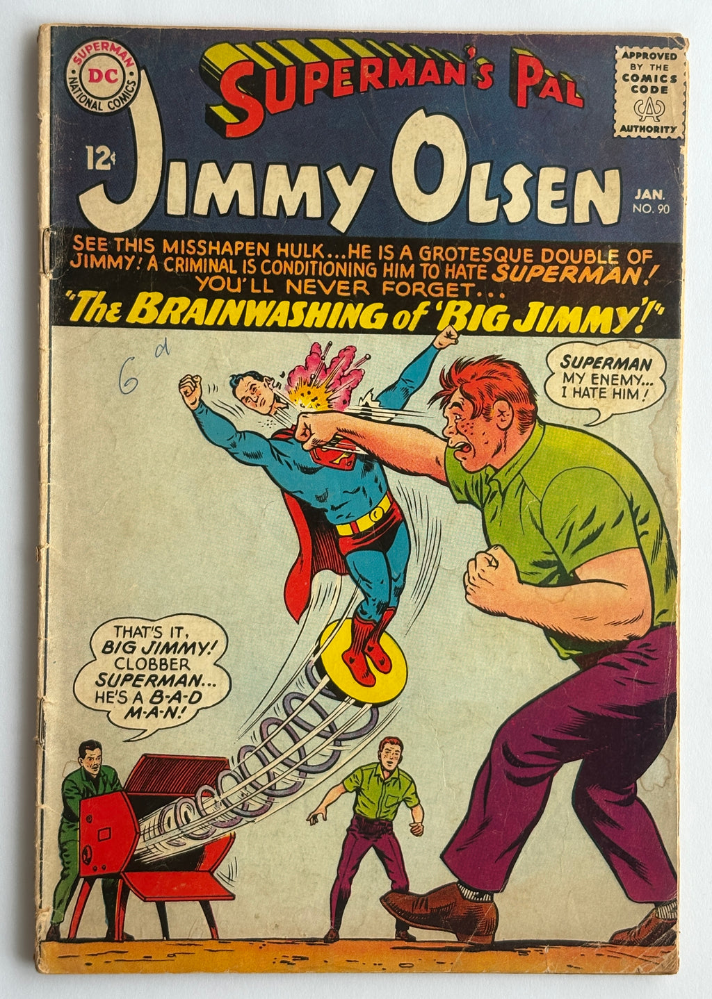 Superman's Pal Jimmy Olsen #90 - DC Comics January 1966 GD+ 2.5