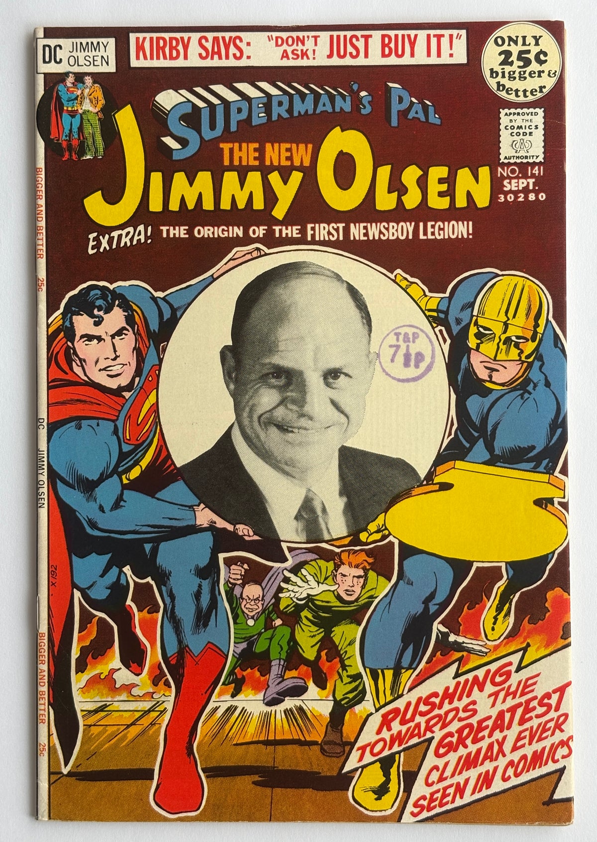 Superman’s Pal New Jimmy Olsen #141 Self Portrait of Jack Kirby 1971 VF 8.0