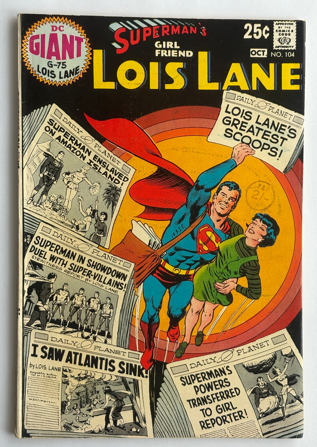 Superman's Girl Friend Lois Lane #104 - DC Comics October 1970 FN- 5.5