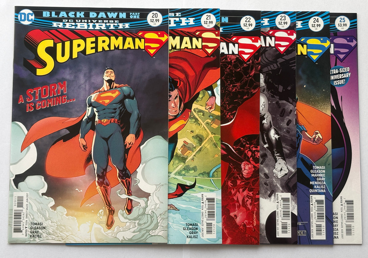 Superman #20 to 25 - Black Dawn (6 Comics) DC Rebirth 2017 NM- 9.2
