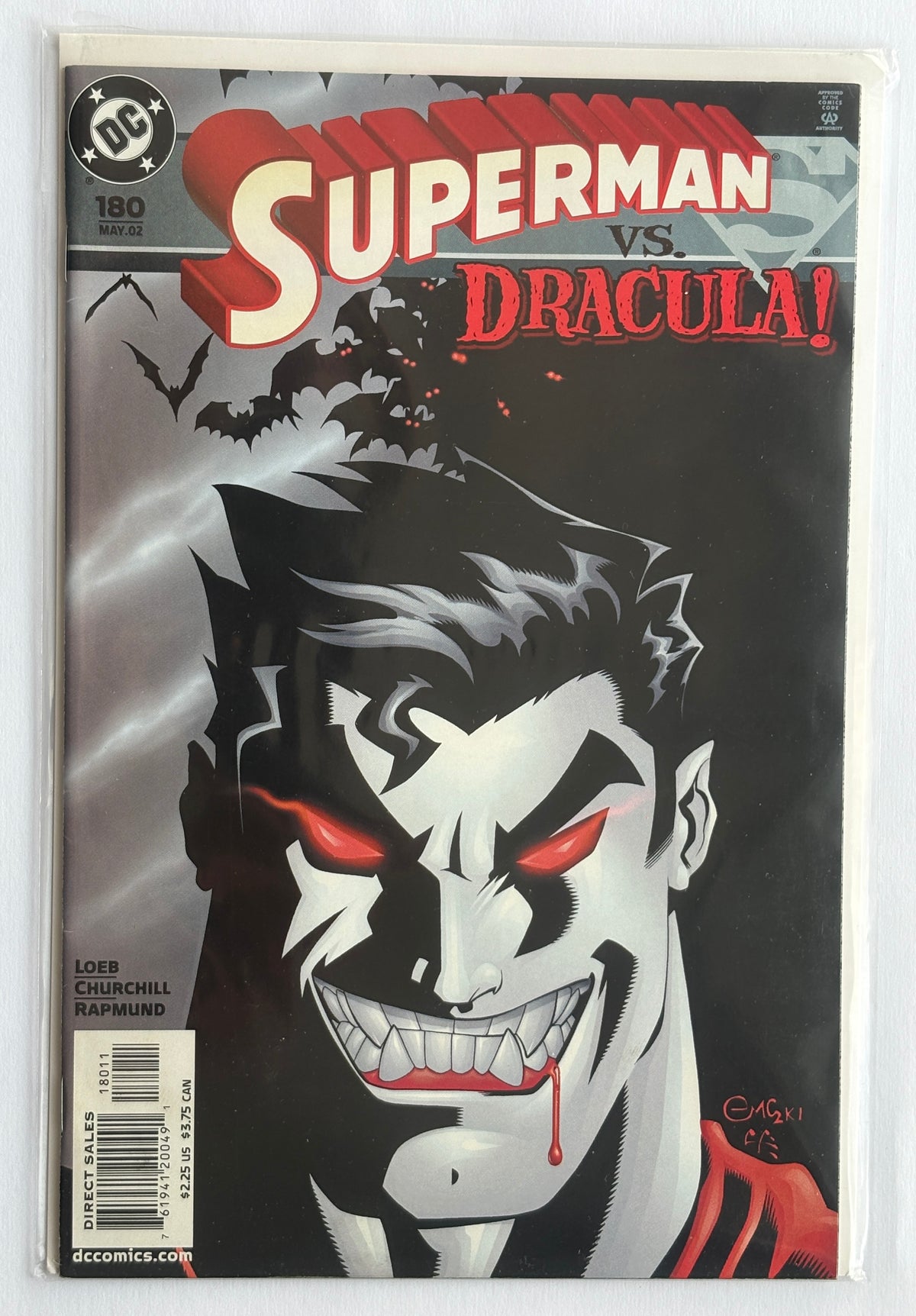 Superman #180 - Superman vs Dracula DC Comics May 2002 VF+ 8.5