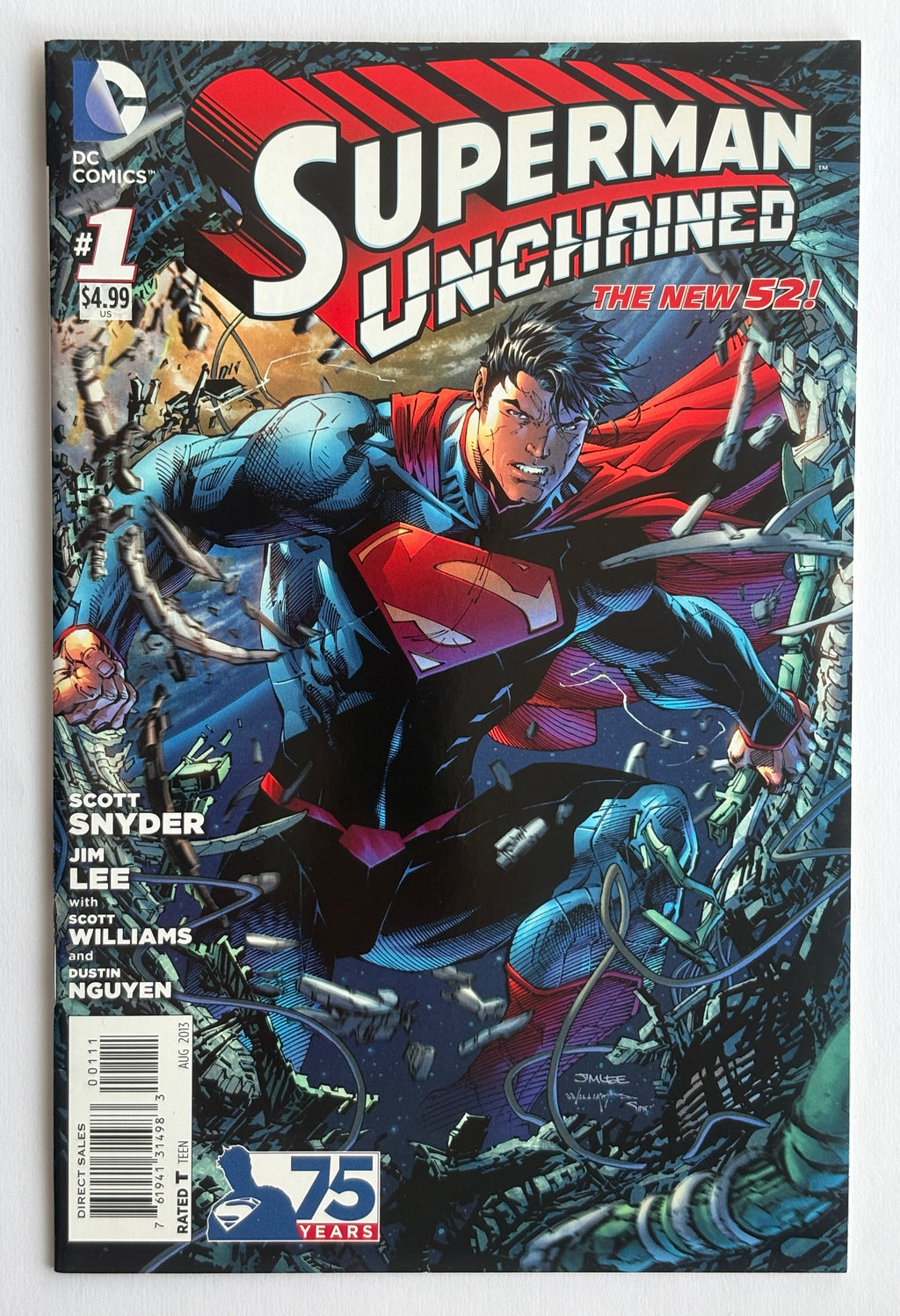 Superman Unchained #1 to 9 Complete Run (9 DC Comics) 2013/15 F/VF 7.0