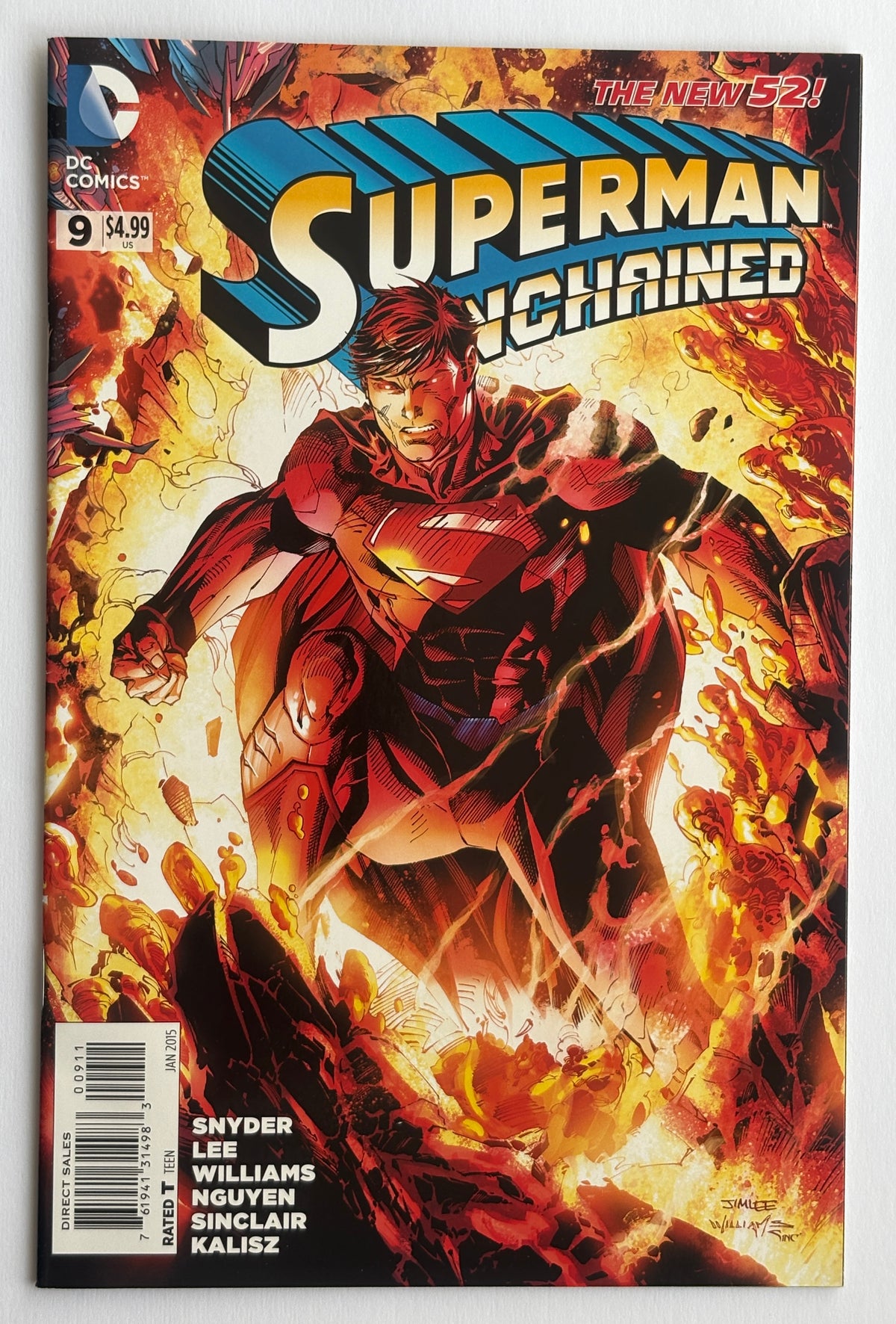 Superman Unchained #1 to 9 Complete Run (9 DC Comics) 2013/15 F/VF 7.0