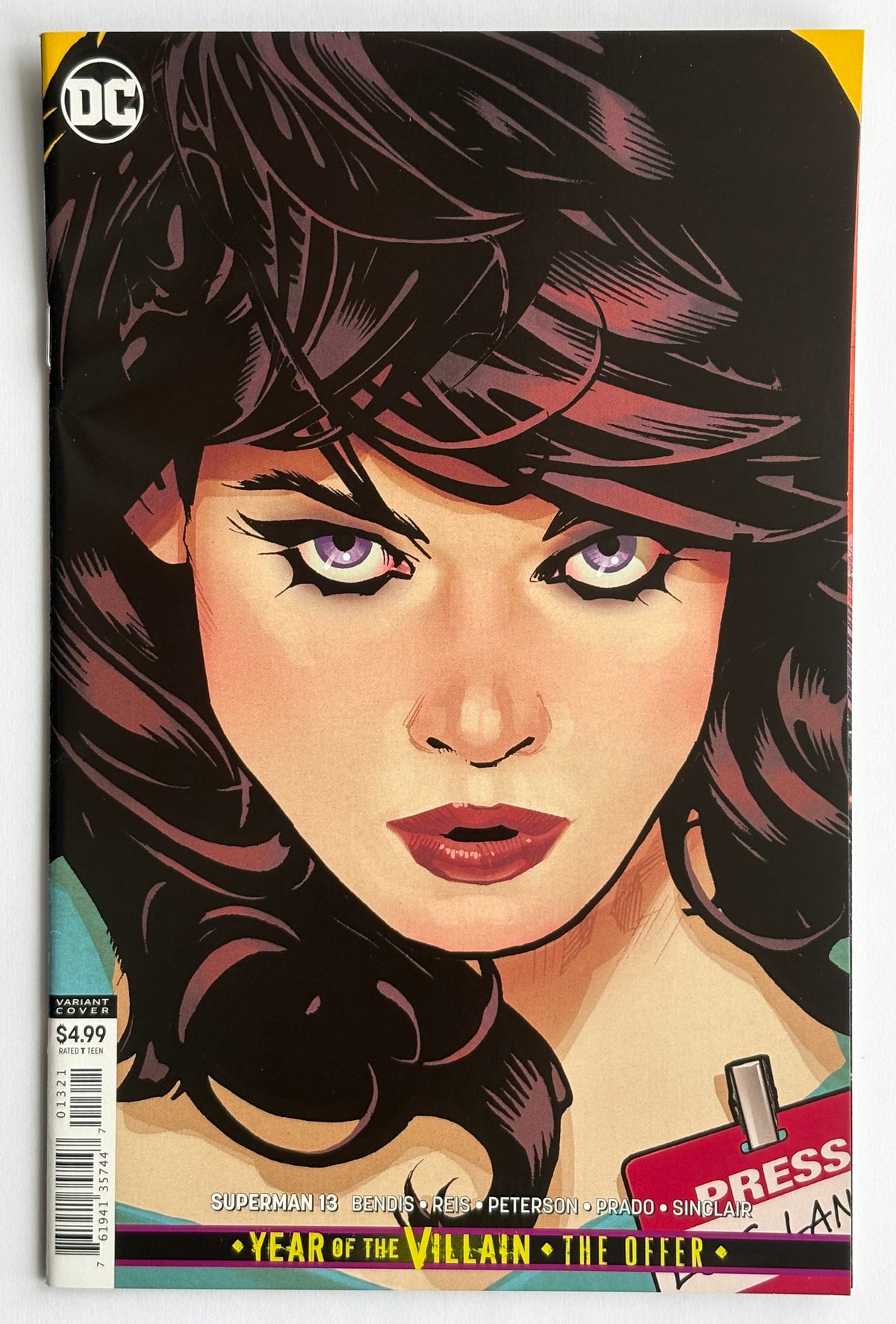 Superman #13 - Adam Hughes Card Stock Variant September 2019 VF/NM 9.0