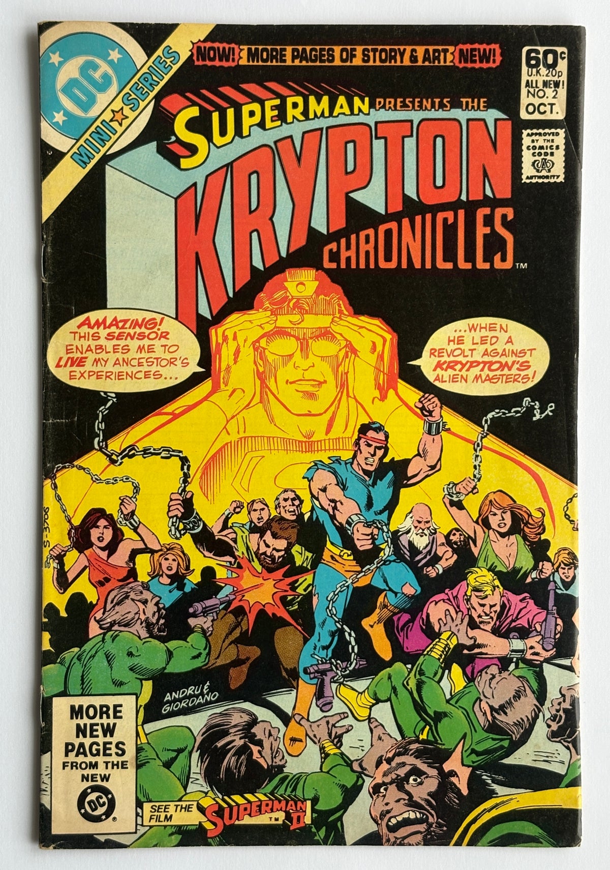 Superman presents the Krypton Chronicles #2 Part of Mini Series Oct 1981 FN- 5.5