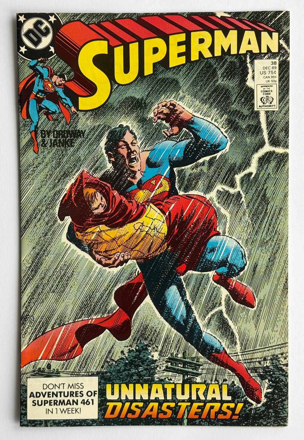 Superman #38 - DC Comics December 1989 F/VF 7.0