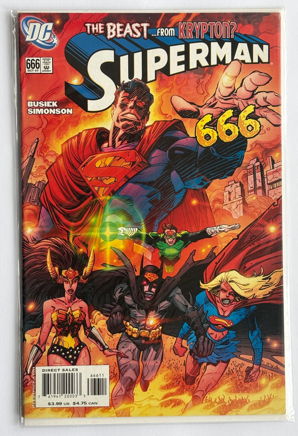 Superman #666 -1st Printing - DC Comics October 2007 VF 8.0